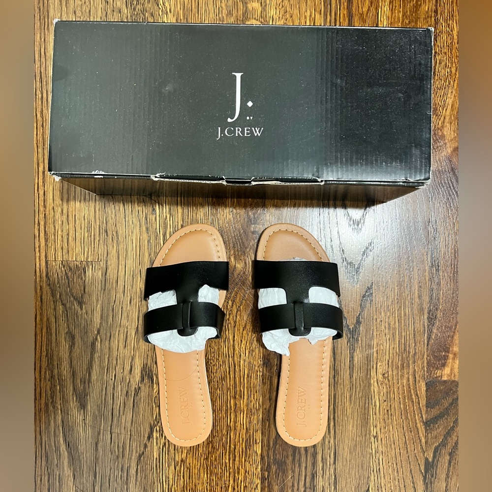 Brand new JCrew leather sandal, size 5